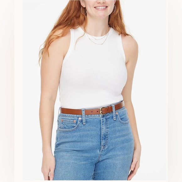 J crew Ribbed high-neck tank top medium - Picture 1 of 2